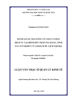 Đánh Giá Sự Hài Lòng Của Khách Du Lịch Tại Tháp Ing 