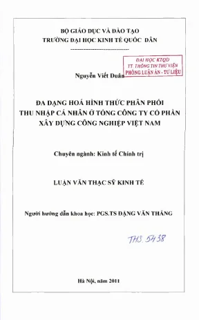 Đa Dạng Hóa Hình Thức Phân Phối Thu Nhập Cá Nhân Tại