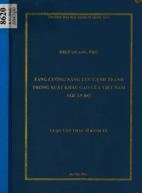 Tăng cường năng lực cạnh tranh trong xuất khẩu gạo của