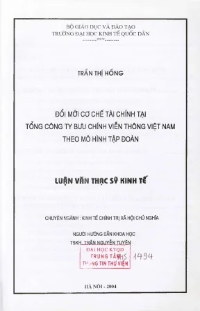 Cải Cách Quản Lý Tài Chính Trong Các Tập Đoàn Kinh Tế 