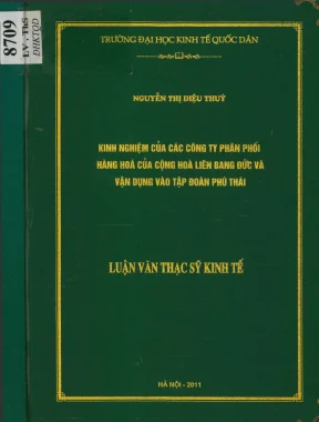 Kinh Nghiệm Phân Phối Hàng Hóa Từ CHLB Đức Đến Tập Đoàn