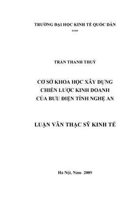 Chiến Lược Kinh Doanh Của Bưu Điện Tỉnh Nghệ An: Phân