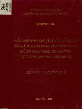 Nâng Cao Khả Năng Cạnh Tranh Của Hàng Thủ Công Mỹ Nghệ