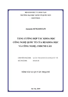 Tăng cường hợp tác khoa học công nghệ quốc tế của Bộ