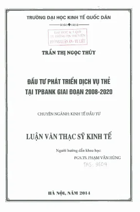 Nâng cao hiệu quả đầu tư phát triển dịch vụ thẻ tại