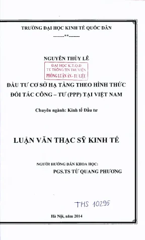 Nghiên Cứu Đầu Tư Cơ Sở Hạ Tầng Theo Hình Thức Đối Tác