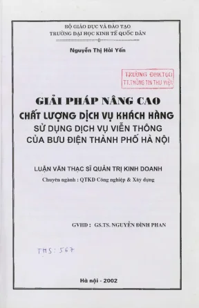 Nâng cao chất lượng dịch vụ khách hàng tại Bưu điện