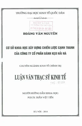 Chiến Lược Cạnh Tranh Của Công Ty Cổ Phần Bánh Kẹo Hải Hà