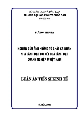 Nghiên Cứu Tố Chất Cá Nhân Nhà Lãnh Đạo và Kết Quả Lãnh