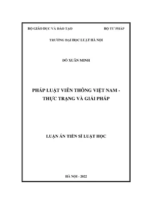 Pháp Luật Viễn Thông Việt Nam: Thực Trạng và Giải Pháp