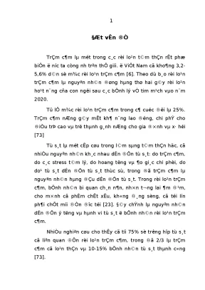 Nghiên cứu yếu tố nguy cơ tự sát ở bệnh nhân điều trị