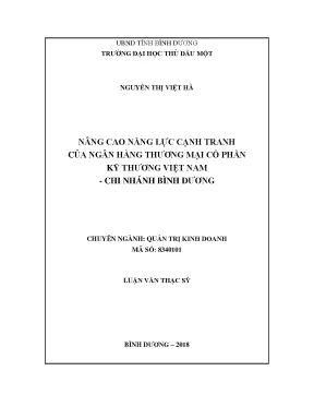 Nâng Cao Năng Lực Cạnh Tranh Ngân Hàng Thương Mại Cổ