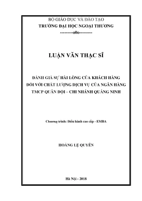 Đánh Giá Sự Hài Lòng Của Khách Hàng Đối Với Chất Lượng