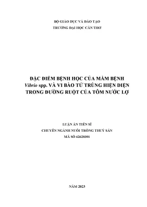 Nghiên Cứu Đặc Điểm Bệnh Học Vibrio spp. Trong Đường