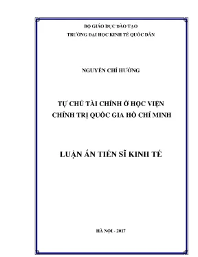 Nghiên Cứu Tự Chủ Tài Chính Tại Học Viện Chính Trị Quốc