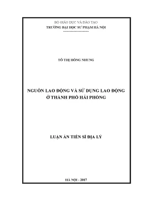 Nghiên Cứu Nguồn Lao Động và Sử Dụng Lao Động tại Thành 