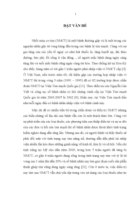Nhồi Máu Cơ Tim: Tình Trạng và Giải Pháp Điều Trị Hiện Đại