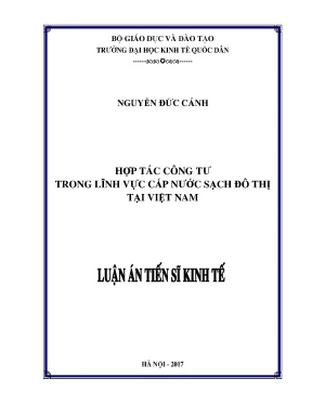 Hợp tác công tư trong cấp nước sạch tại Việt Nam: Thực