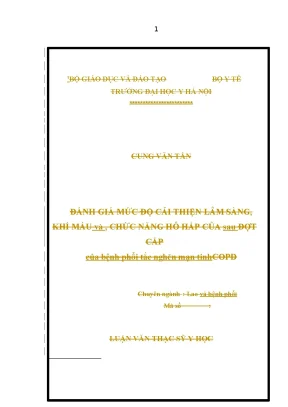 Đánh Giá Mức Độ Cải Thiện Lâm Sàng và Chức Năng Hô Hấp