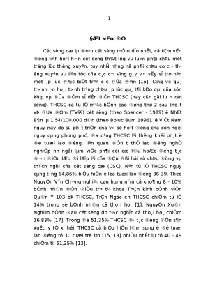 Hiệu quả điều trị phục hồi chức năng thoái hóa cột sống