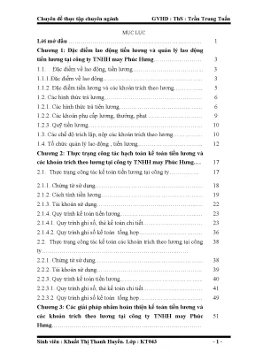 Nâng cao hiệu quả quản lý tiền lương tại công ty TNHH