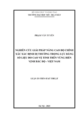 Nâng Cao Độ Chính Xác Xác Định Dị Thường Trọng Lực Bằng 