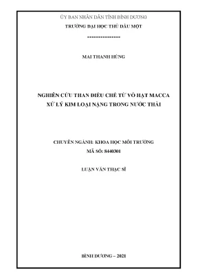 Nghiên cứu điều chế than sinh học từ vỏ hạt Macca xử lý