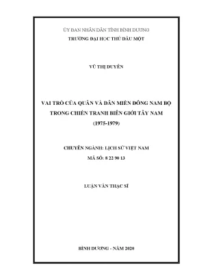 Vai trò của quân và dân miền Đông Nam Bộ trong chiến