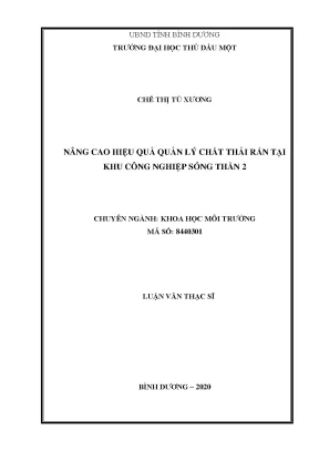 Quản lý chất thải rắn hiệu quả tại khu công nghiệp Sóng