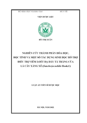 Nghiên Cứu Thành Phần Hóa Học và Tác Dụng Sinh Học của 