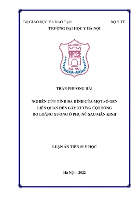 Nghiên Cứu Đa Hình Gen Liên Quan Đến Gãy Xương Cột Sống 