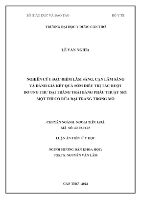 Nghiên cứu đặc điểm lâm sàng và kết quả điều trị tắc