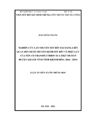Nghiên Cứu Hiệu Quả Nến Transfluthrin Trong Phòng Chống 