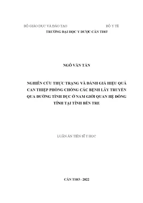 Nghiên Cứu Hiệu Quả Can Thiệp Phòng Chống Bệnh Lây
