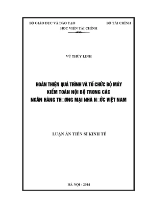Hoàn thiện quy trình và tổ chức bộ máy kiểm toán nội bộ