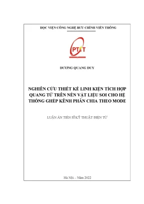Nghiên Cứu Thiết Kế Linh Kiện Quang Tử Tích Hợp Trên Nền