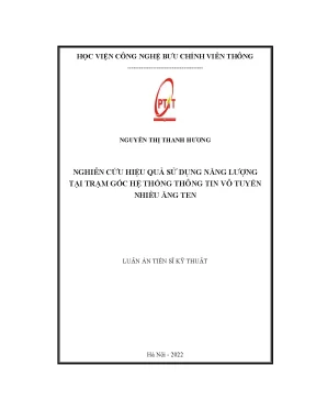 Nghiên Cứu Hiệu Quả Sử Dụng Năng Lượng Tại Trạm Gốc Hệ