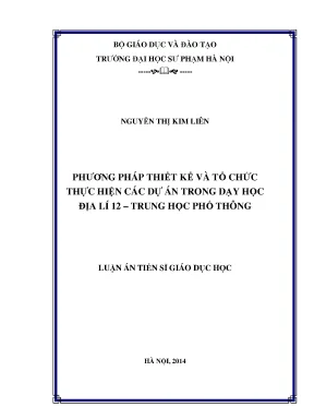Phương Pháp Thiết Kế Dự Án Trong Dạy Học Địa Lý 12