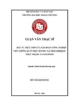 Đầu Tư Trực Tiếp Của Viettel Tại Mozambique: Thực Trạng