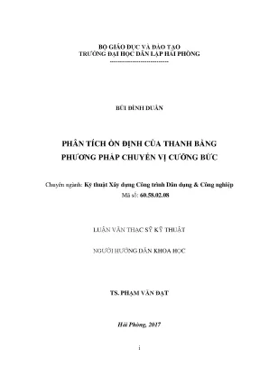 Phân Tích Ổn Định Kết Cấu Công Trình Bằng Phương Pháp
