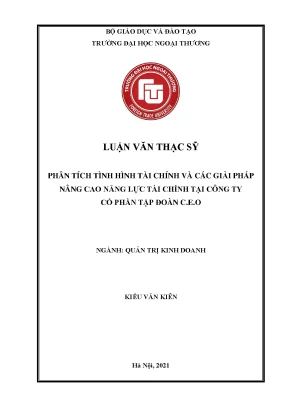 Giải pháp nâng cao năng lực tài chính tại Công ty Cổ