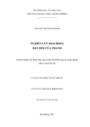 Nghiên Cứu Dao Động Đàn Hồi Của Thanh Trong Kỹ Thuật Xây