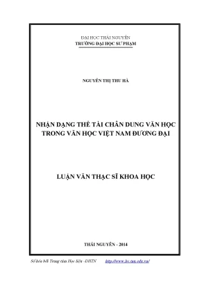 Nhận Dạng Thể Tài Chân Dung Văn Học Trong Văn Học Việt