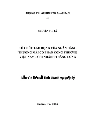 Cải Tiến Tổ Chức Lao Động Tại Ngân Hàng Thương Mại Cổ