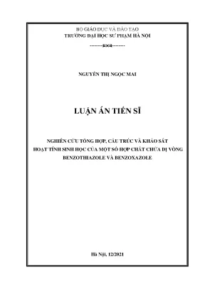 Nghiên cứu cấu trúc và hoạt tính sinh học của hợp chất 