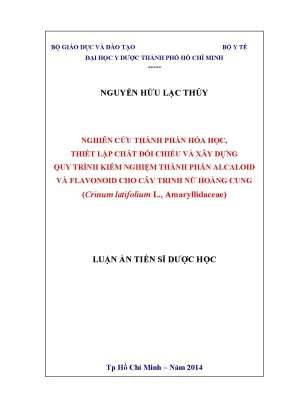 Nghiên Cứu Thành Phần Hóa Học và Quy Trình Kiểm Nghiệm 