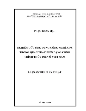 Nghiên Cứu Ứng Dụng Công Nghệ GPS Trong Quan Trắc Biến 