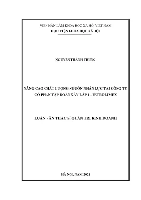 Nâng Cao Chất Lượng Nguồn Nhân Lực Tại Công Ty Cổ Phần