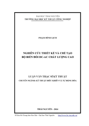 Nghiên Cứu Thiết Kế Bộ Biến Đổi DC-AC Chất Lượng Cao