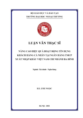 Nâng Cao Hiệu Quả Tín Dụng Khách Hàng Cá Nhân Tại